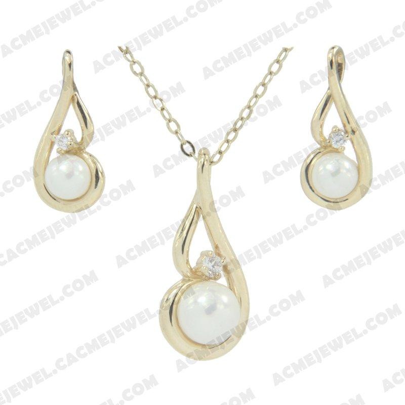 Jewellery Set 925 sterling silver  White Gold