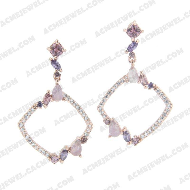 Earrings 925 Sterling Silver  Rose gold