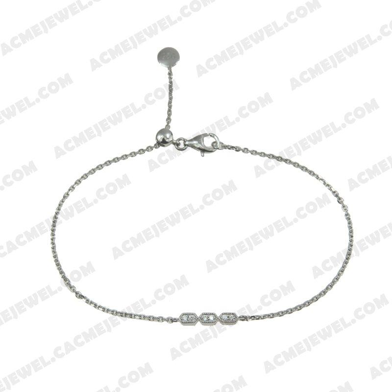 Bracelets & Bangles 925 Sterling Silver  Rhodium