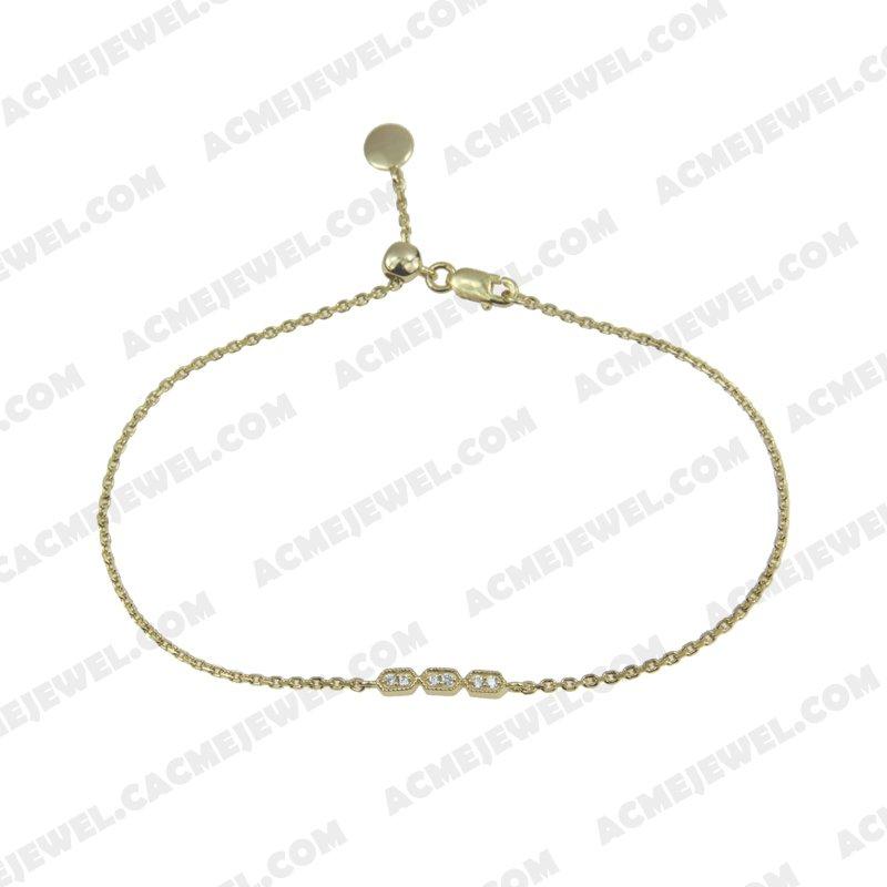 Bracelets & Bangles 925 Sterling Silver  Gold