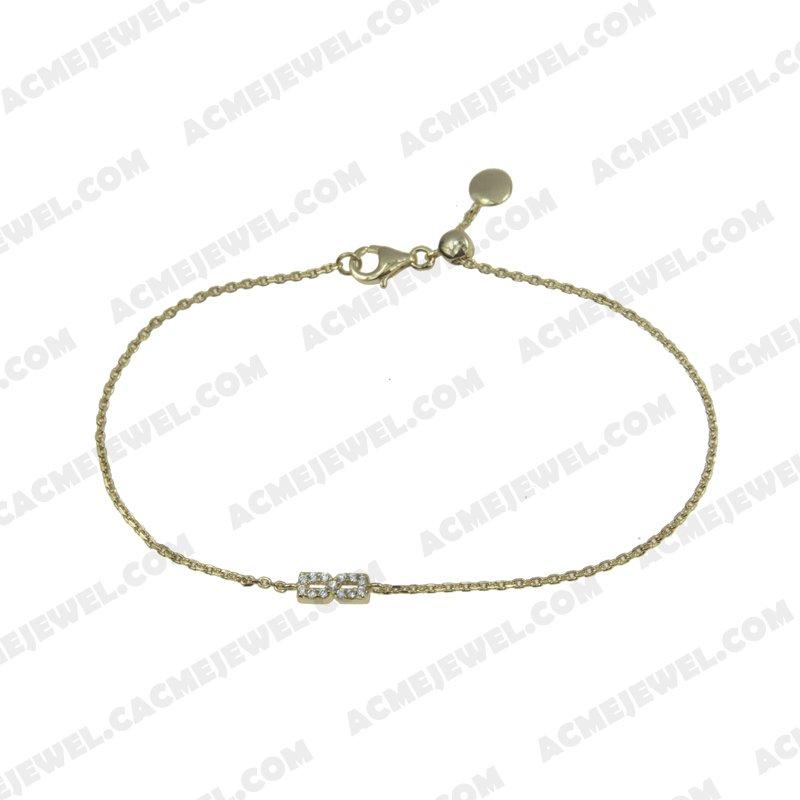 Bracelets & Bangles 925 Sterling Silver  Gold