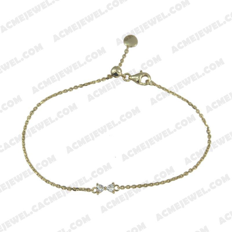 Bracelets & Bangles 925 Sterling Silver  Gold