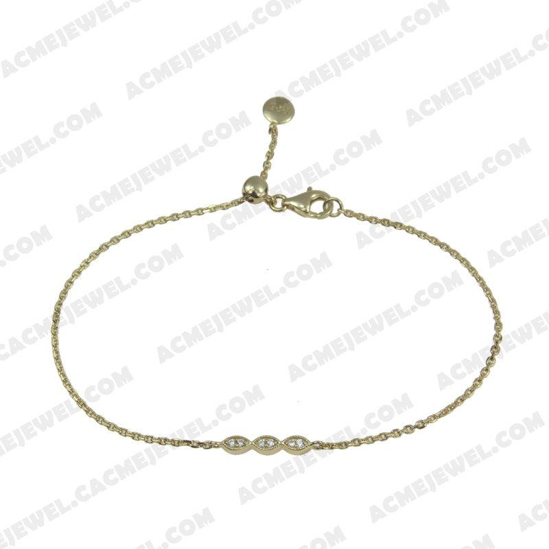 Bracelets & Bangles 925 Sterling Silver  Gold
