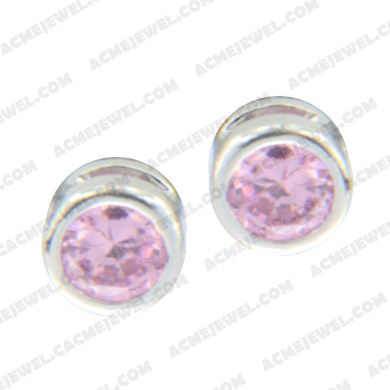 Earrings 925 sterling silver   Rhodium 