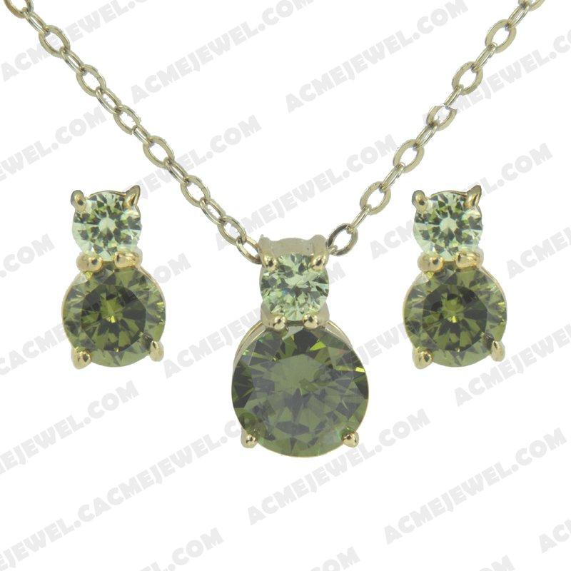 Jewellery Set 925 sterling silver   Gold 