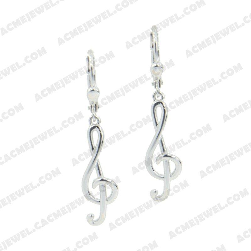 Earrings 925 sterling silver   Rhodium 