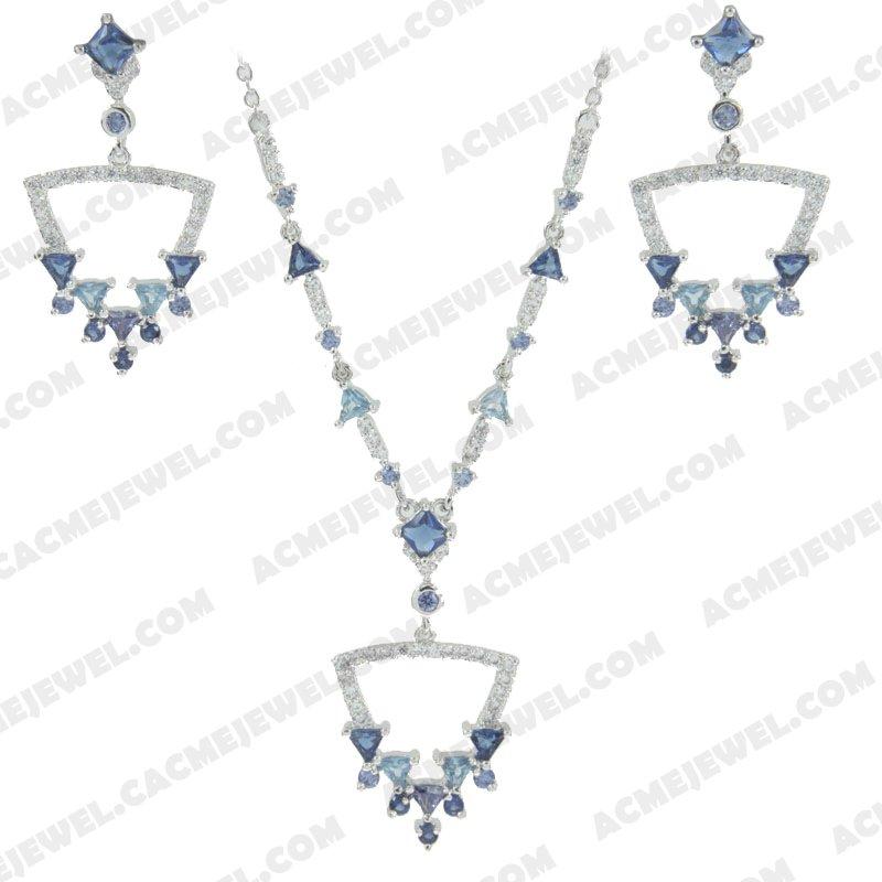 Jewellery Set 925 Sterling Silver  Rhodium