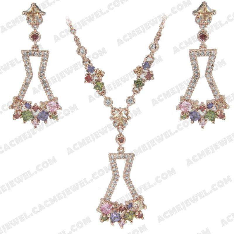 Jewellery Set 925 sterling silver   Rose gold 
