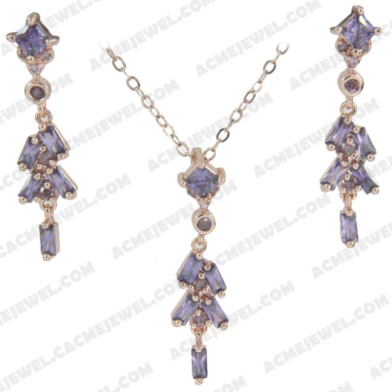Jewellery Set 925 sterling silver   Rose gold 