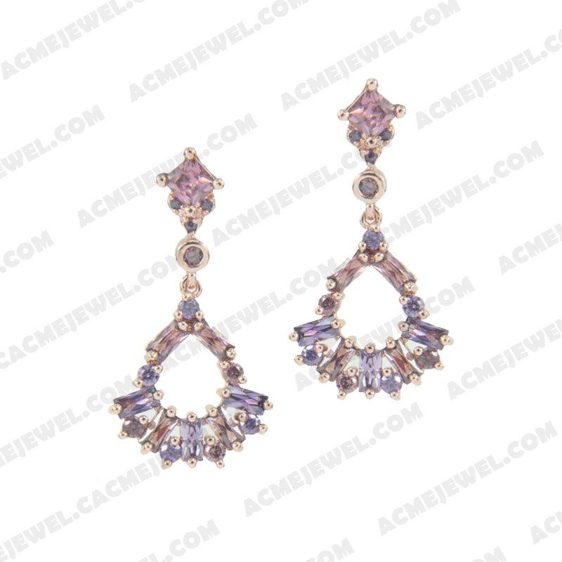 Earrings 925 sterling silver   Rose gold 