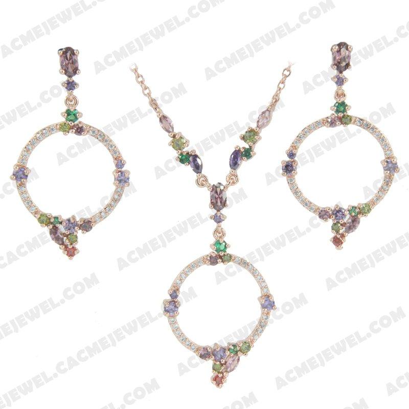 Jewellery Set 925 sterling silver   Rose gold 