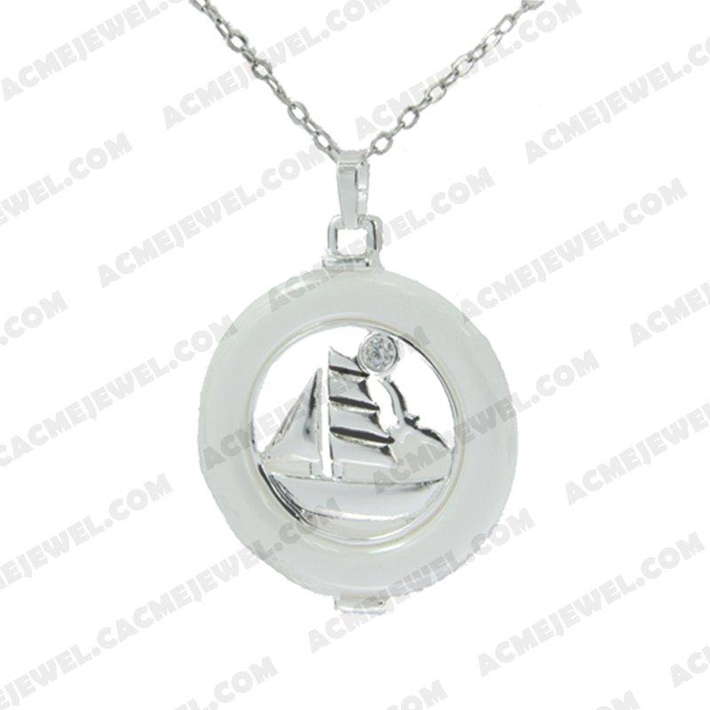 Pendants 925 sterling silver  2-tone Rhodium and black smear