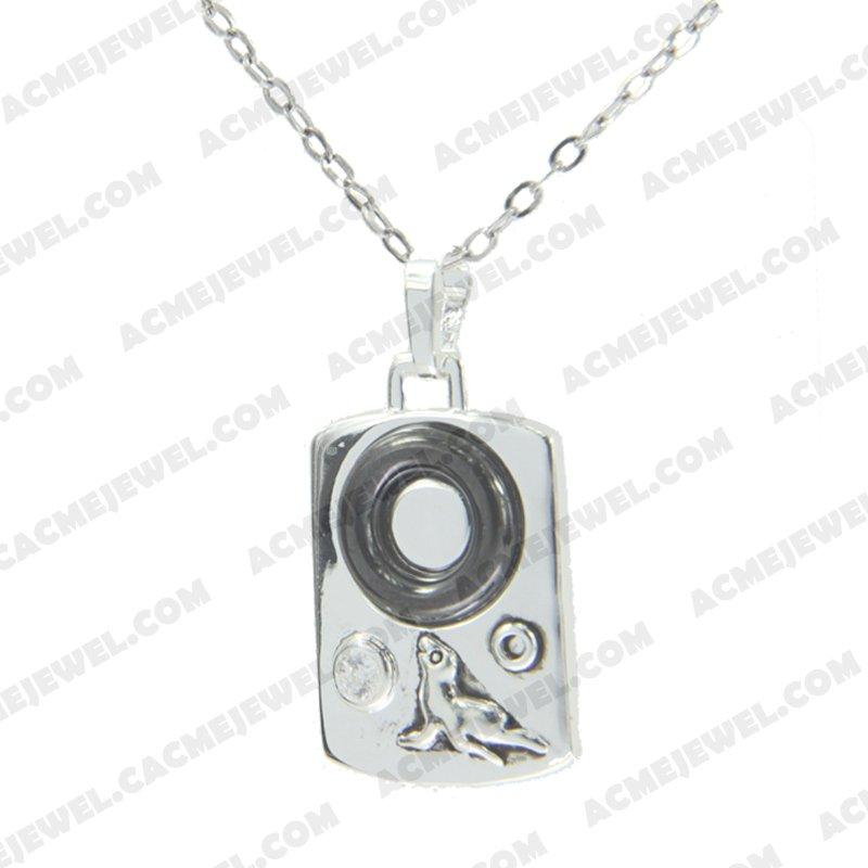 Pendants 925 sterling silver  2-tone Rhodium and black smear